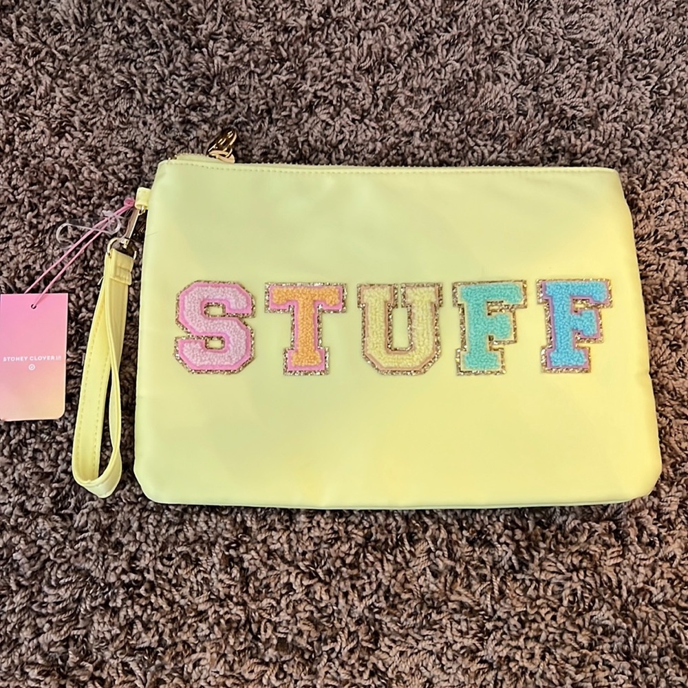 Stoney Clover Target Stuff Flat yellow pouch, NWT